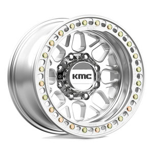17X9 KMC KM235 GRENADE CRAWL BEADLOCK RIMS - MACHINED 8X165.1