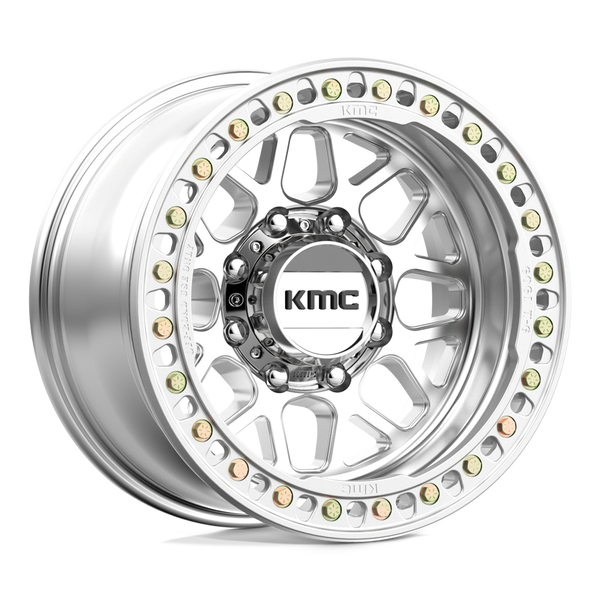 17X9 KMC KM235 GRENADE CRAWL BEADLOCK RIMS - MACHINED 8X165.1