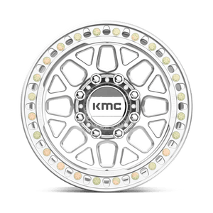 17X9 KMC KM235 GRENADE CRAWL BEADLOCK RIMS - MACHINED 8X165.1