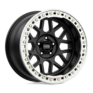 20X10 KMC KM235 GRENADE CRAWL BEADLOCK RIMS - SATIN BLACK 5X127