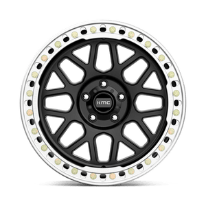 20X10 KMC KM235 GRENADE CRAWL BEADLOCK RIMS - SATIN BLACK 5X127