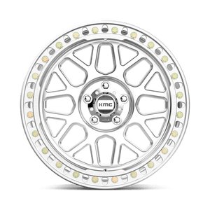 20X10 KMC KM235 GRENADE CRAWL BEADLOCK RIMS - MACHINED 5X127