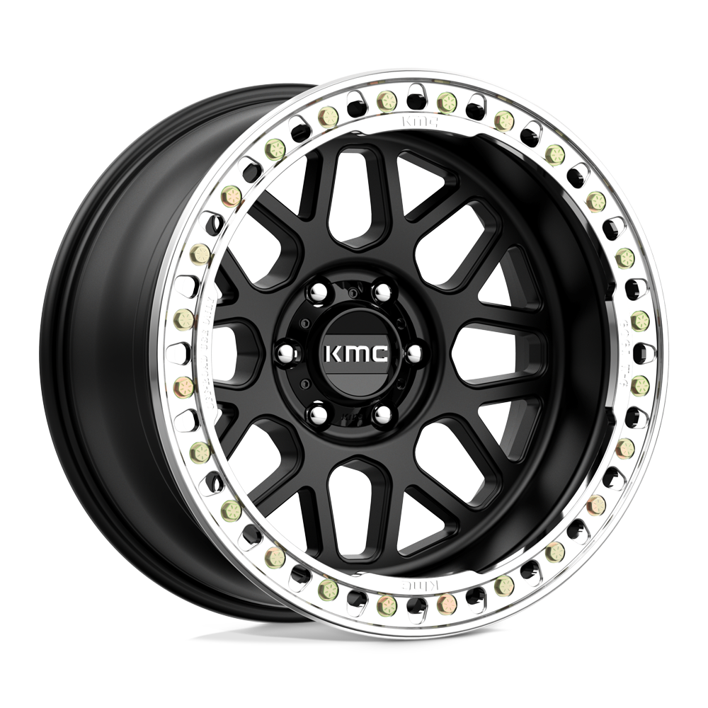 20X10 KMC KM235 GRENADE CRAWL BEADLOCK SATIN BLACK 6X139.7
