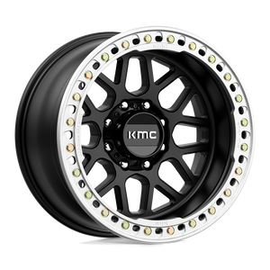 20X10 KMC KM235 GRENADE CRAWL BEADLOCK RIMS - SATIN BLACK 8X165.1