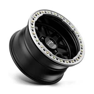 20X10 KMC KM235 GRENADE CRAWL BEADLOCK RIMS - SATIN BLACK 8X165.1