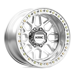 20X10 KMC KM235 GRENADE CRAWL BEADLOCK RIMS - MACHINED 8X165.1