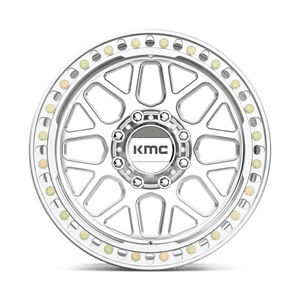 20X10 KMC KM235 GRENADE CRAWL BEADLOCK RIMS - MACHINED 8X165.1