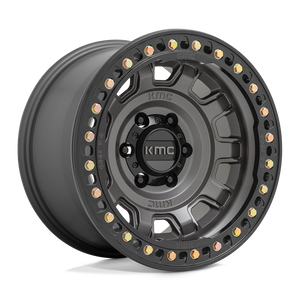 17X9 KMC KM236 TANK BEADLOCK ANTHRACITE 6X139.7