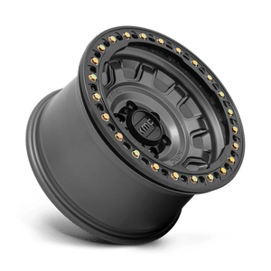 17X9 KMC KM236 TANK BEADLOCK ANTHRACITE 6X139.7
