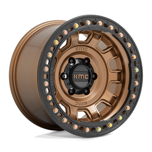 17X9 KMC KM236 TANK BEADLOCK MATTE BRONZE 6X139.7