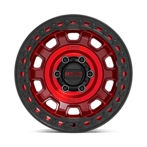 17X9 KMC KM236 TANK BEADLOCK CANDY RED 5X127