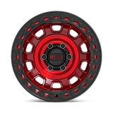 17X9 KMC KM236 TANK BEADLOCK CANDY RED 8X170