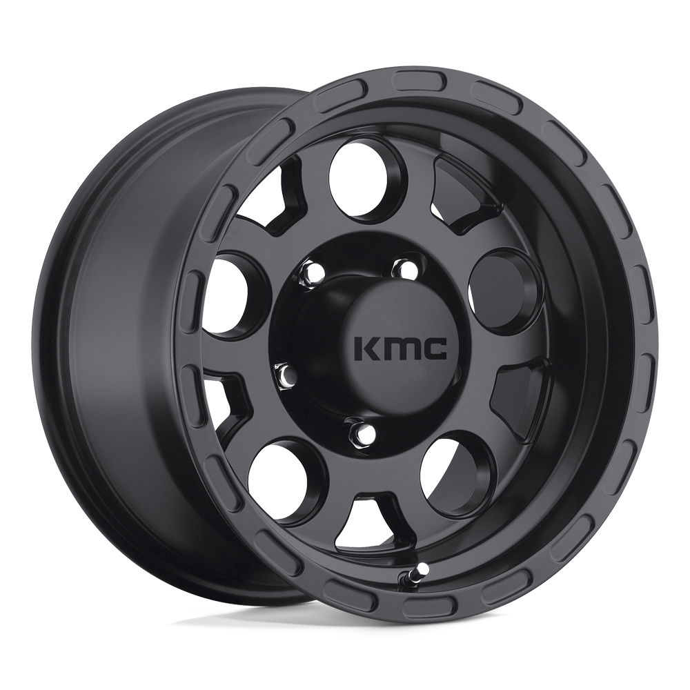 16X8 KMC KM522 ENDURO MATTE BLACK 8X165.1