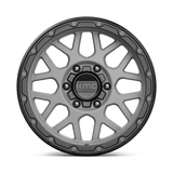 17X9 KMC KM535 GRENADE OFF-ROAD MATTE GRAY W/ MATTE BLACK LIP 6X135