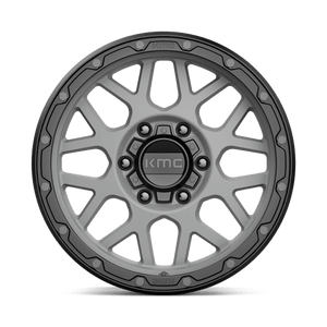 17X9 KMC KM535 GRENADE OFF-ROAD MATTE GRAY W/ MATTE BLACK LIP 6X135