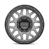 17X9 KMC KM535 GRENADE OFF-ROAD MATTE GRAY W/ MATTE BLACK LIP 8X180