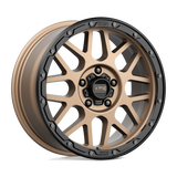 18X8.5 KMC KM535 GRENADE OFF-ROAD MATTE BRONZE W/ M-BLACK LIP 5X127