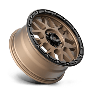 18X8.5 KMC KM535 GRENADE OFF-ROAD MATTE BRONZE W/ M-BLACK LIP 5X127