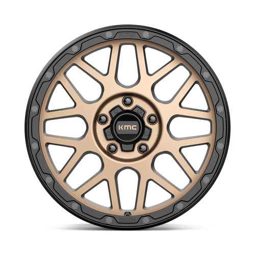 18X8.5 KMC KM535 GRENADE OFF-ROAD MATTE BRONZE W/ M-BLACK LIP 5X127