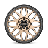 18X8.5 KMC KM535 GRENADE OFF-ROAD MATTE BRONZE W/ M-BLACK LIP 5X127
