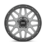 18X8.5 KMC KM535 GRENADE OFF-ROAD MATTE GRAY W/ MATTE BLACK LIP 5X120