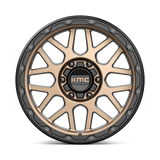 18X8.5 KMC KM535 GRENADE OFF-ROAD MATTE BRONZE W/ M-BLACK LIP 6X135