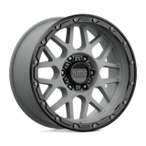 18X8.5 KMC KM535 GRENADE OFF-ROAD MATTE GRAY W/ MATTE BLACK LIP 6X135