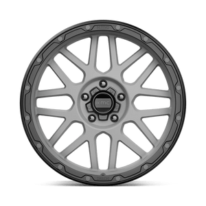20X9 KMC KM535 GRENADE OFF-ROAD MATTE GRAY W/ MATTE BLACK LIP 5X127