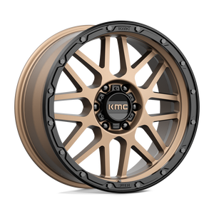20X9 KMC KM535 GRENADE OFF-ROAD MATTE BRONZE W/ M-BLACK LIP 6X139.7