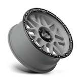 16X8 KMC KM535 GRENADE OFF-ROAD MATTE GRAY W/ MATTE BLACK LIP 6X139.7