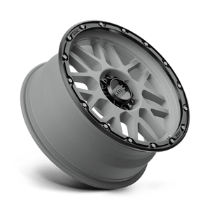 16X8 KMC KM535 GRENADE OFF-ROAD MATTE GRAY W/ MATTE BLACK LIP 6X139.7