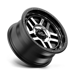 18X8.5 KMC KM540 RECON SATIN BLACK MACHINED 5X127
