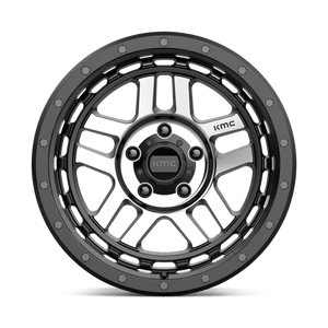 18X8.5 KMC KM540 RECON SATIN BLACK MACHINED 5X127