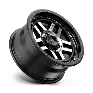 18X8.5 KMC KM540 RECON SATIN BLACK MACHINED 6X135