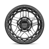 18X8.5 KMC KM540 RECON SATIN BLACK MACHINED 6X135