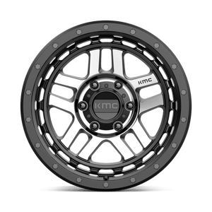 18X8.5 KMC KM540 RECON SATIN BLACK MACHINED 6X135