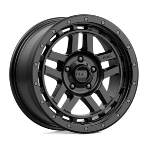 18X8.5 KMC KM540 RECON SATIN BLACK 5X150