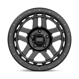 18X8.5 KMC KM540 RECON SATIN BLACK 5X150