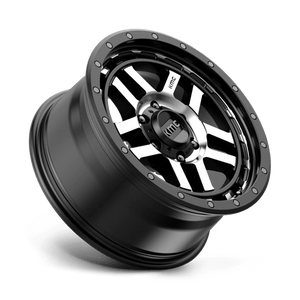17X9 KMC KM540 RECON SATIN BLACK MACHINED 6X139.7