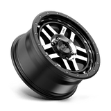 18X8.5 KMC KM540 RECON SATIN BLACK MACHINED 6X120