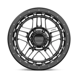 18X8.5 KMC KM540 RECON SATIN BLACK MACHINED 6X120