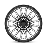 17X8 KMC KM542 IMPACT SATIN BLACK MACHINED 6X139.7