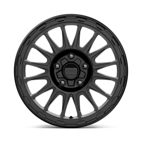 17X8 KMC KM542 IMPACT RIMS - SATIN BLACK 5X108