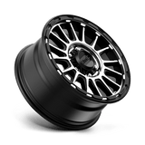 16X8 KMC KM542 IMPACT SATIN BLACK MACHINED 6X139.7