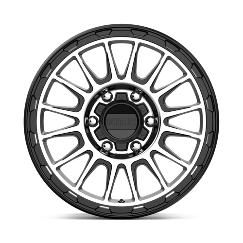 16X8 KMC KM542 IMPACT SATIN BLACK MACHINED 6X139.7
