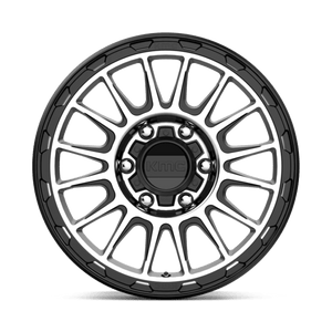 16X8 KMC KM542 IMPACT SATIN BLACK MACHINED 6X139.7