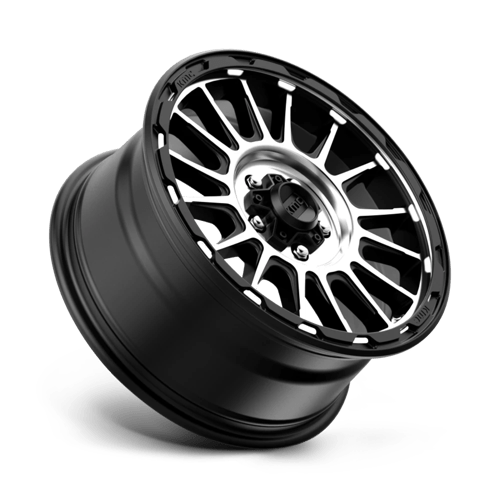 17X8 KMC KM542 IMPACT SATIN BLACK MACHINED 5X114.3