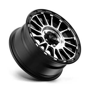 17X8 KMC KM542 IMPACT SATIN BLACK MACHINED 5X114.3