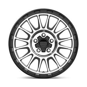 17X8 KMC KM542 IMPACT SATIN BLACK MACHINED 5X114.3