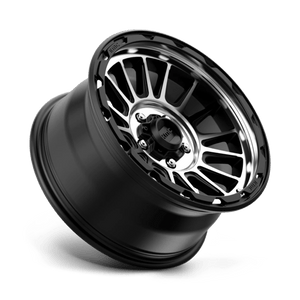 17X8.5 KMC KM542 IMPACT SATIN BLACK MACHINED 5X127